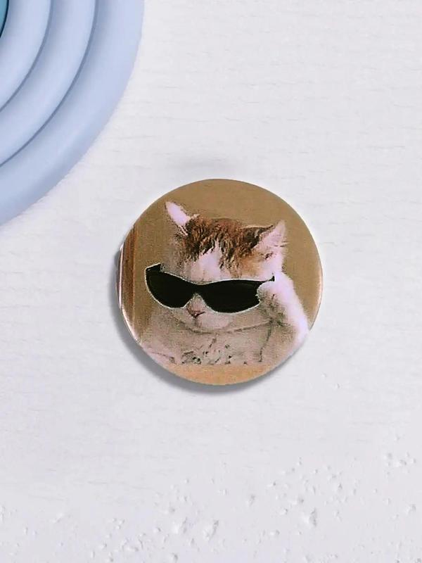 Fashionable Creative Cute Cat Pattern Brooch, Fashion Alloy Badge for Daily Clothing Decor, Trendy All-match & Exquisite Brooch for Birthday Gift