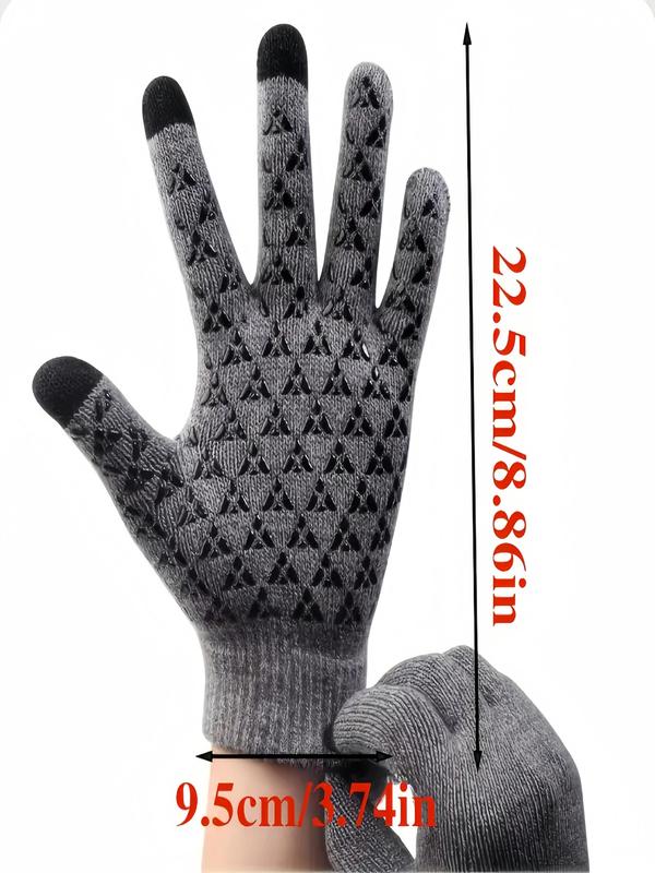 USB Rechargeable Electric Heated Gloves, Unisex Touch Screen Thermal Gloves, Winter Warm Gloves for Outdoor Sports, Fashion Accessories for Men & Women