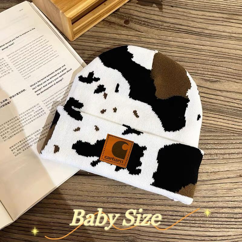 Cow Print Fall Weather Unisex Beanie Hat