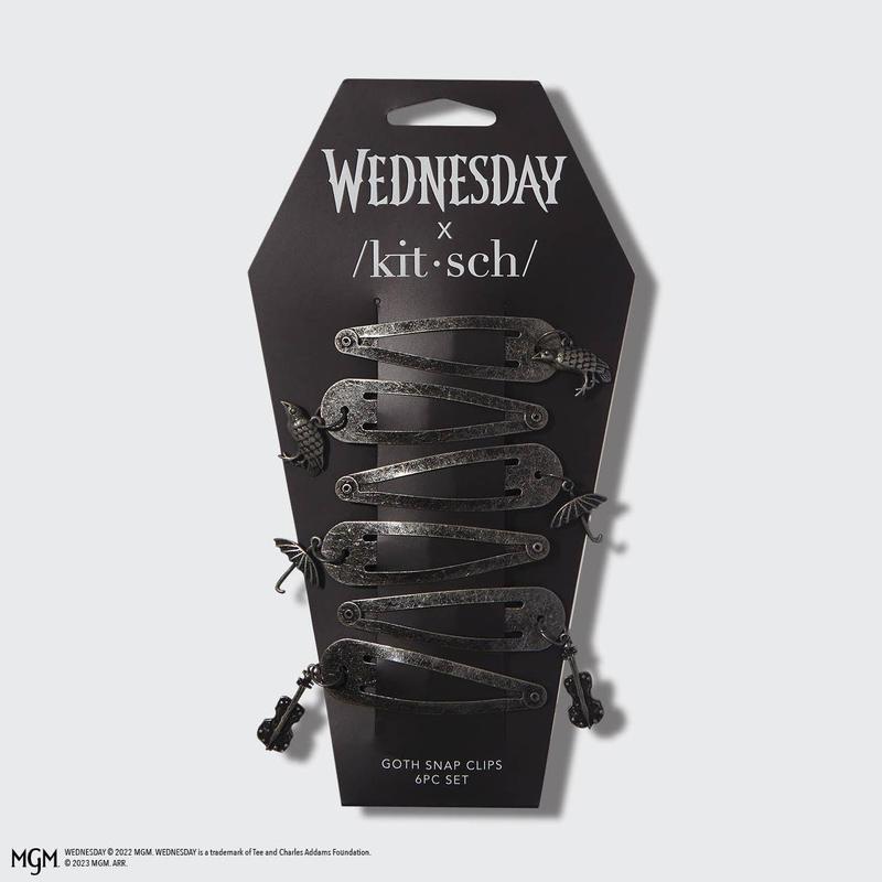 Wednesday x Kitsch Goth Snap Clips