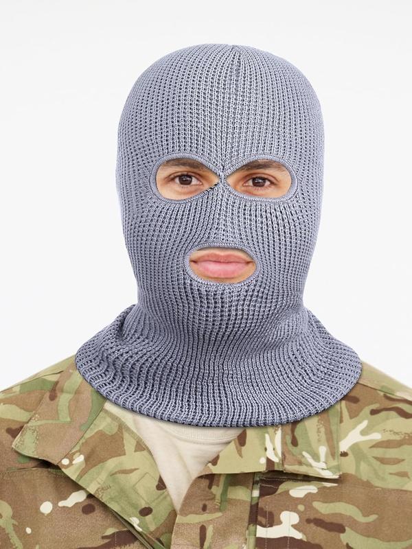 2 count Knitted Full Face Cover 3 Hole Mask Winter Balaclava Face Cover, One Size