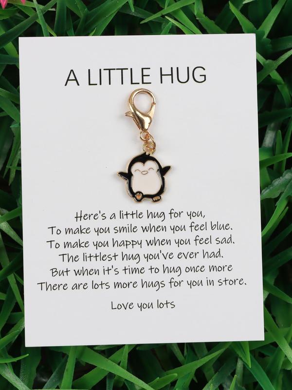 Cute Penguin Design Keychain, Fashionable Keychain for Women & Men Friends, Family, Trendy All-match Keychain for Birthday Gift, Keychain for Car, Key