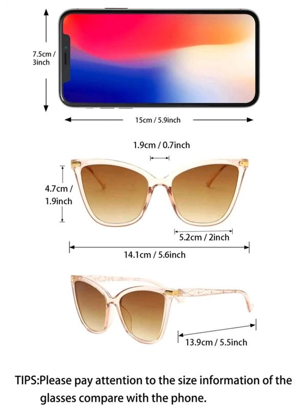 Unisex Square Frame Sunglasses, Simple Style Plain Color Sunglasses (3 Pairs), Trendy Casual Sunglasses for Everyday Use, Fashion Accessories for Outdoor Activities