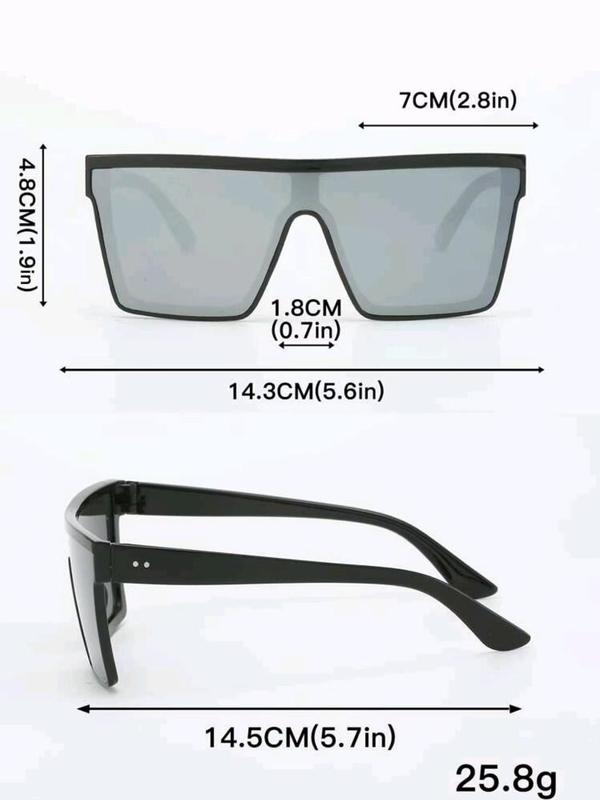 Simple Sunglasses for Men women, Polarized Sunglass, Summer Travel Essentials, Half Dome Frame Fashion Sunglasses Back To School