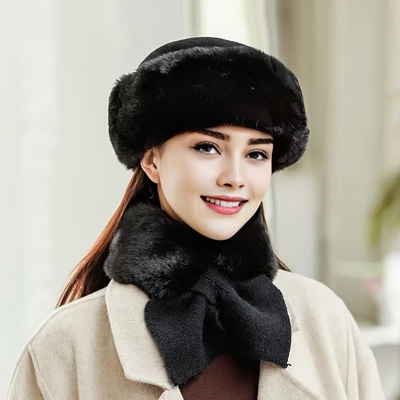 Comfortable 3-Piece Winter Clothes: Windproof Plush Bonnet, Gloves and Scarves-Perfect for Outdoor Activities, Ideal Christmas Gifts