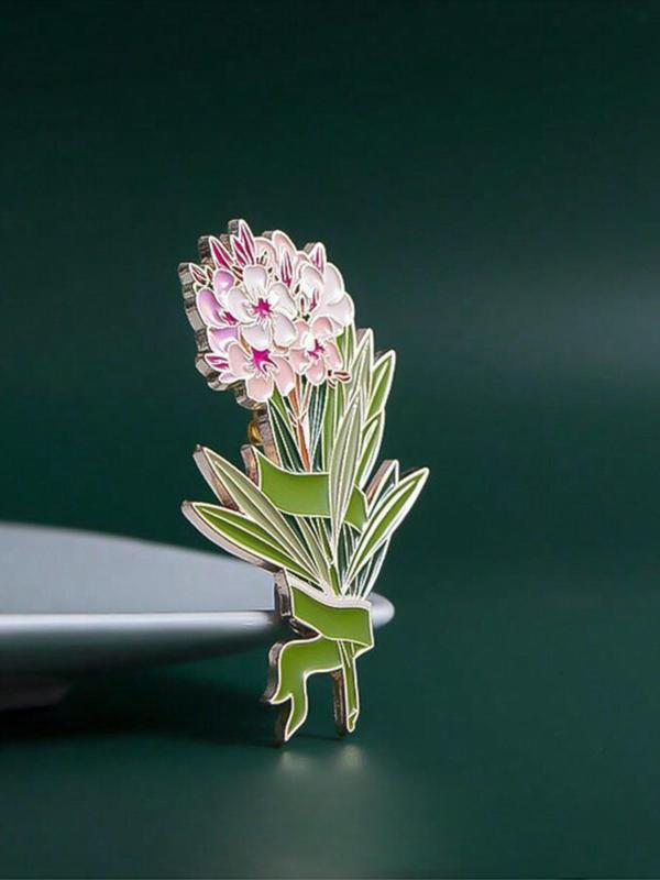 Flower Design Brooch, Elegant Clothes Brooch for Women & Men, Fashion Brooch for Daily Clothing Decor, Trendy All-match & Exquisite Brooch for Birthday Gift