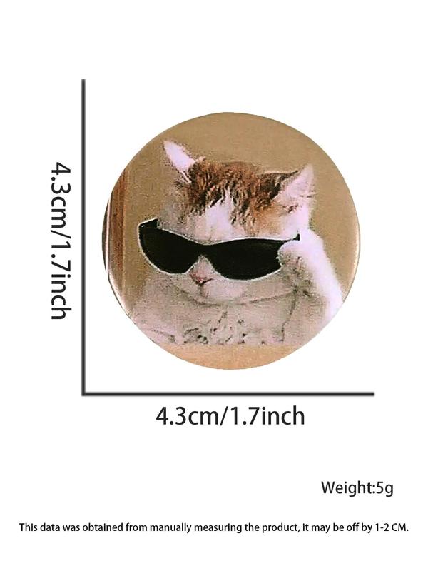 Fashionable Creative Cute Cat Pattern Brooch, Fashion Alloy Badge for Daily Clothing Decor, Trendy All-match & Exquisite Brooch for Birthday Gift