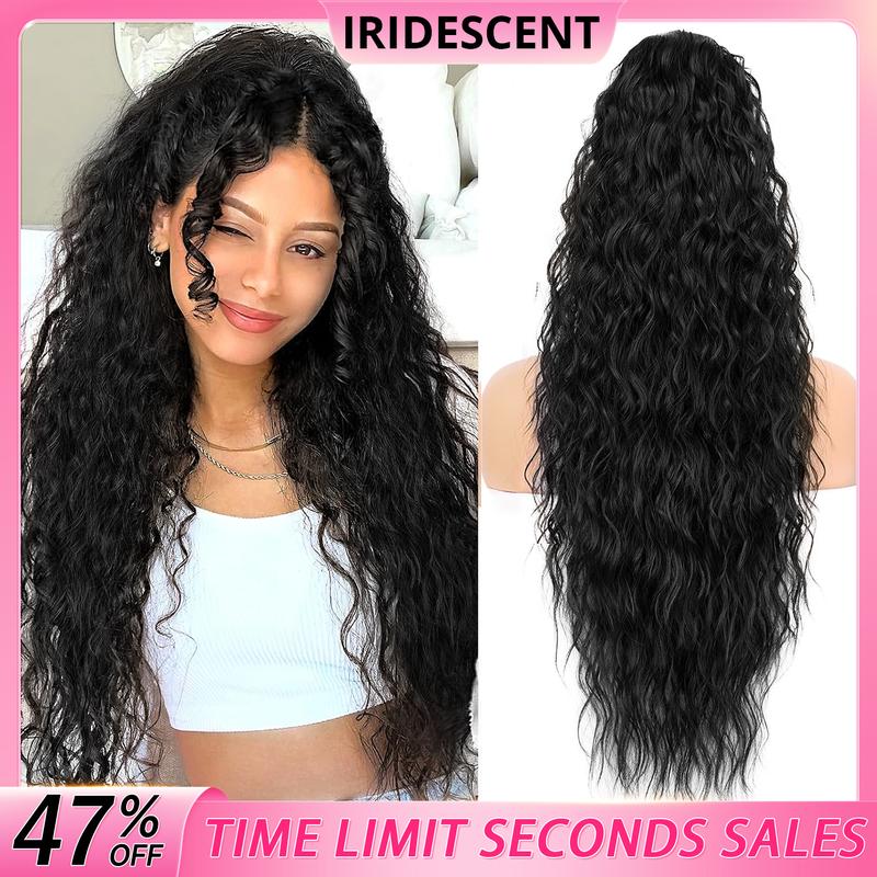 Iridescent Claw Long Wavy Ponytail Extension 30