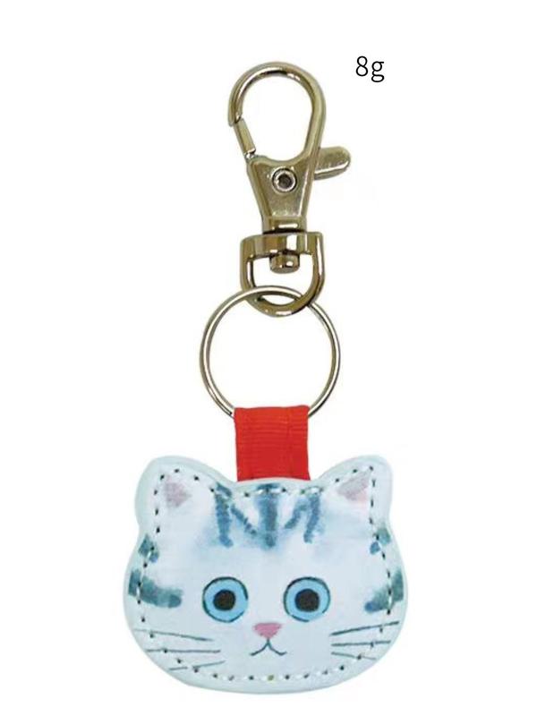 Cute Cat Design Keychain, Animal Shaped Keychain for Women & Men, Fashion Accessories for Bag Decoration