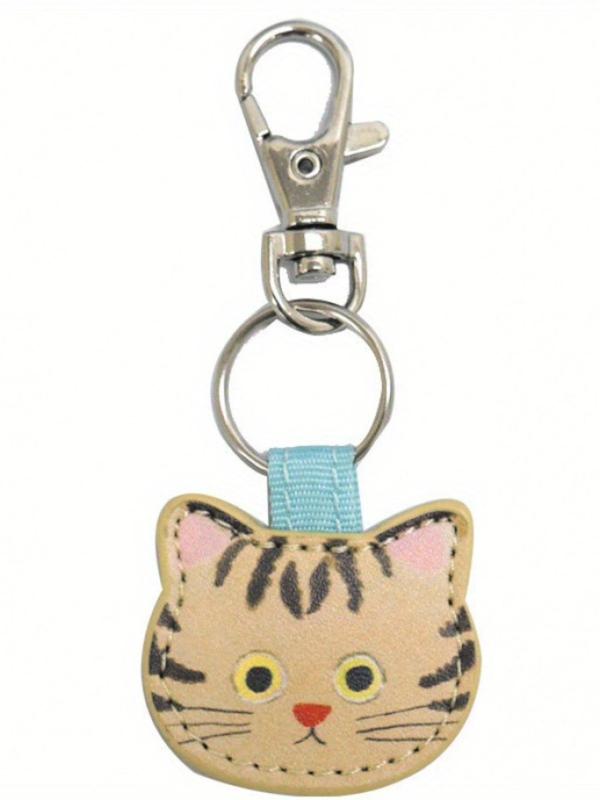 Cute Cat Design Keychain, Animal Shaped Keychain for Women & Men, Fashion Accessories for Bag Decoration