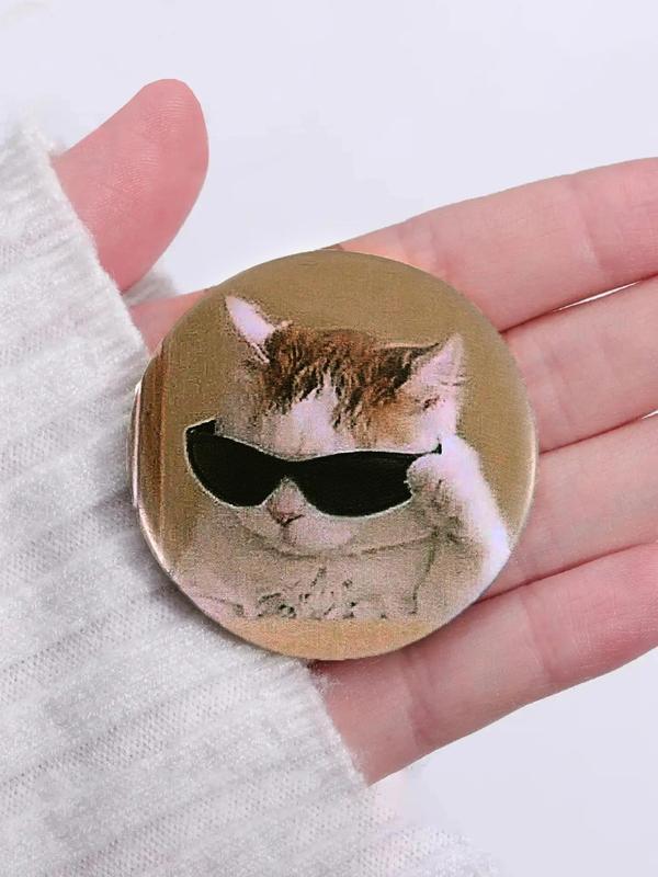 Fashionable Creative Cute Cat Pattern Brooch, Fashion Alloy Badge for Daily Clothing Decor, Trendy All-match & Exquisite Brooch for Birthday Gift