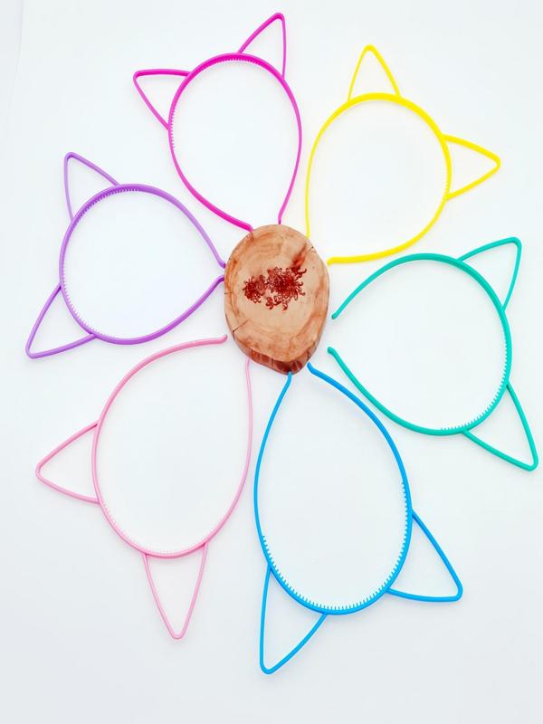 Colorful Cute Cat Ear Design Luminous Hair Hoop, Glow in The Dark Hair Hoop, Fashion Hair Accessories for Women & Girls