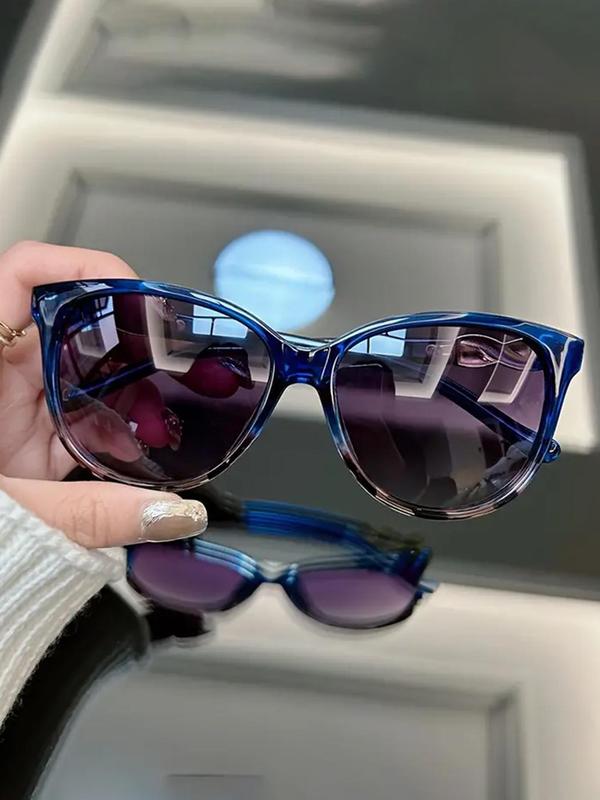 Vintage Cat Eye Frame Sunglasses, Trendy Casual Tinted Lens Sunglasses for Women, Fashion Accessories for Everyday Use and Outdoor Activities