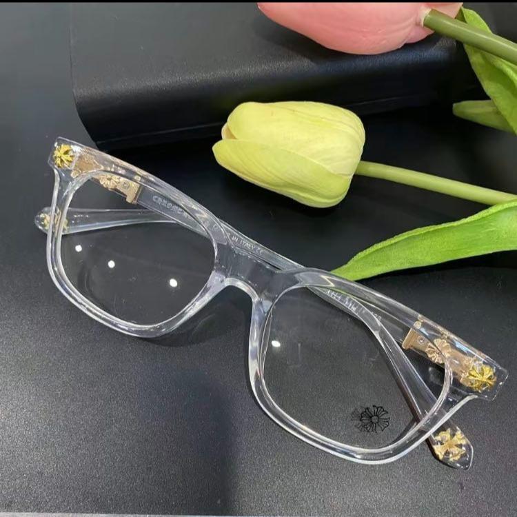 CH Fashionable Glasses - Retro Style Classic Cross Frame - Unisex Trendy Glasses