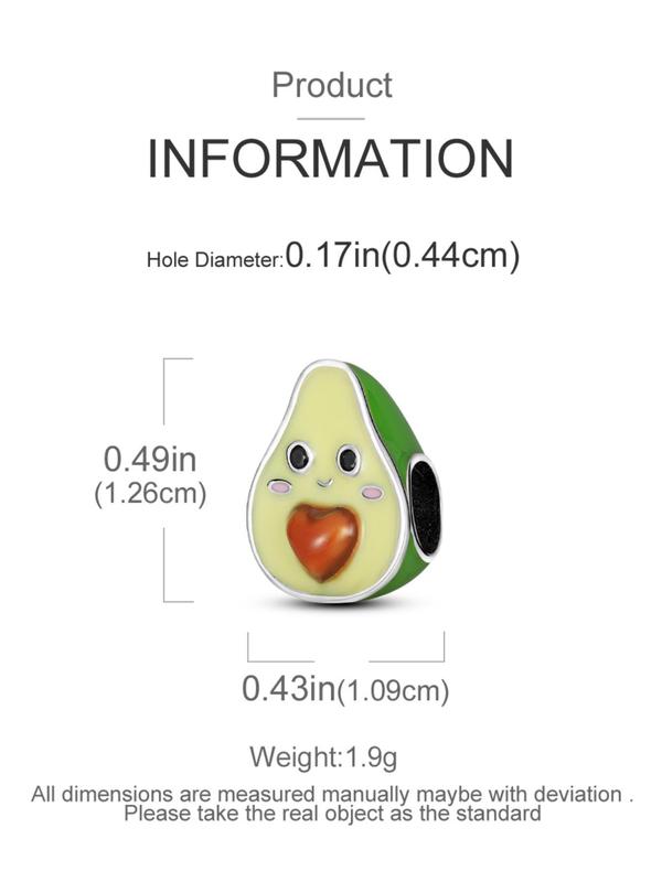 Cute Avocado Design Pendant, Fashionable Jewelry for Women & Girls, Trendy All-match & Exquisite Jewelry for Birthday Gift