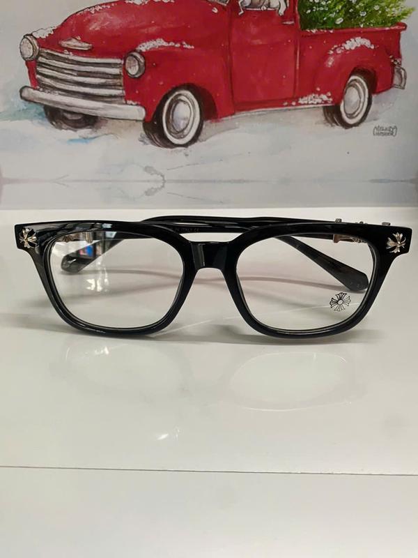 CH Fashionable Glasses - Retro Style Classic Cross Frame - Unisex Trendy Glasses