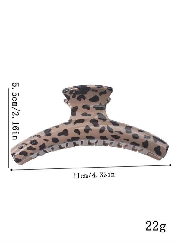 Leopard Pattern Bowknot Design  Hair Claws, Elegant Hair Accessories for Women & Girls, Minimalist Headwear Suitable for Thick Hair