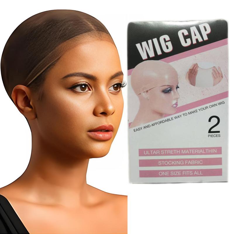 Beauty HD Wig Cap for Women Invisible and breathable cap Lace front wig High Elasticity Sheer Nylon wig cap Natural transparent HD Ultra Thin wig cap