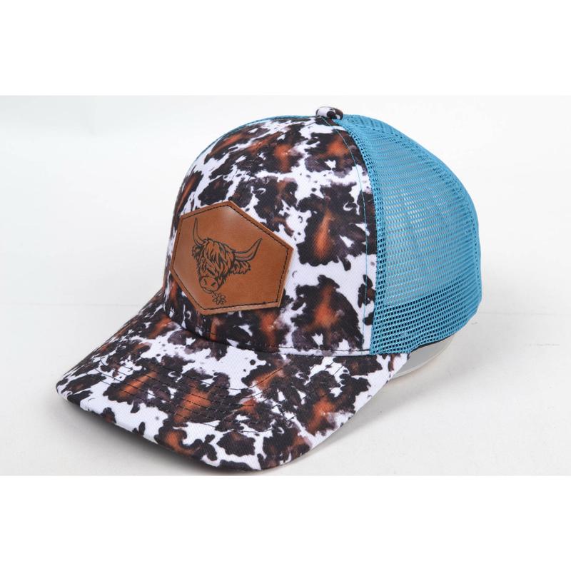 Black and Brown Highland Cow Trucker Hat