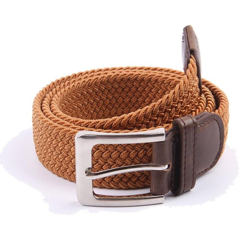 B203-Canvas Elastic Fabric Woven Stretch Multicolored Braided Belts