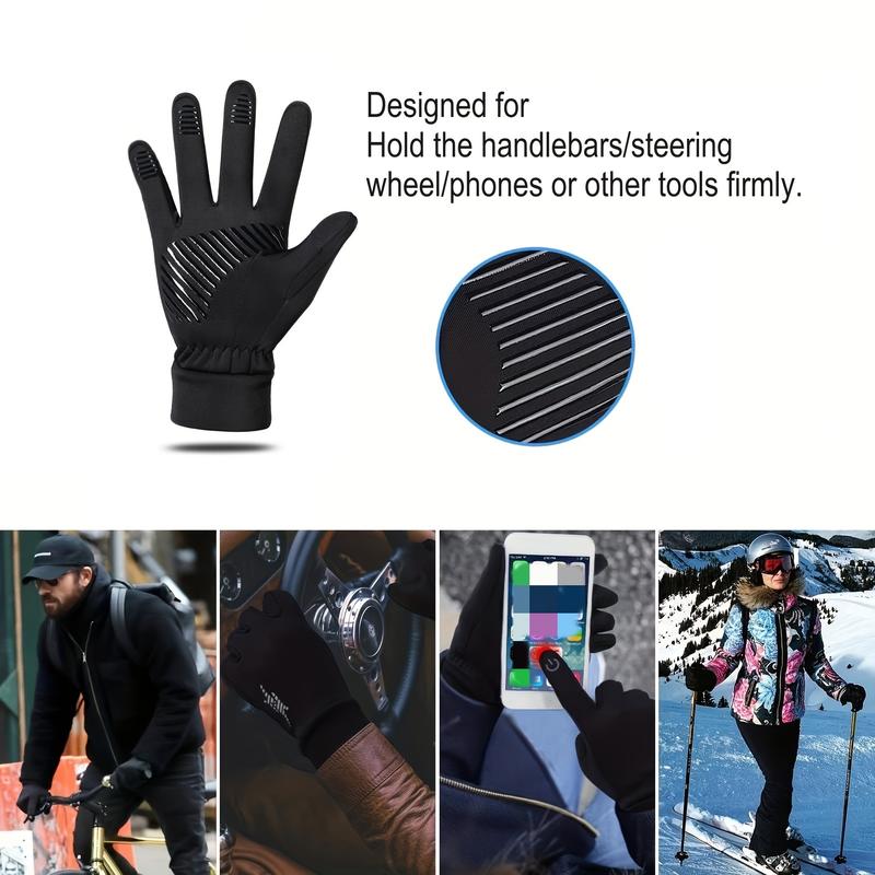 Winter Gloves Unisex Cold Weather Warm Gloves Freeze Work Gloves Suit Suitable for Running, Driving, Riding, Working, Hiking, Touch Screen Gloves