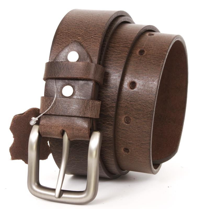 American Handmade Buffalo Belt Leather Belt for Men, Full-Grain Dress Jeans Accessory CCW Gun Holster 1.5