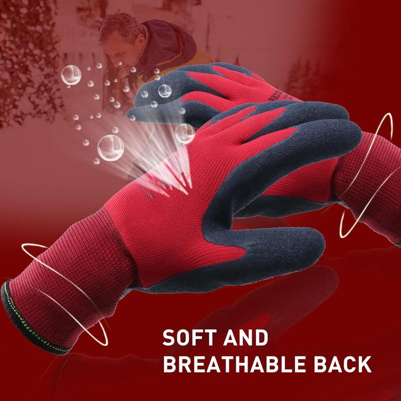 2 Pairs Winter Work Gloves for Men and Women, Freezer Gloves for Work Below Zero, Thermal Insulated,  Grip