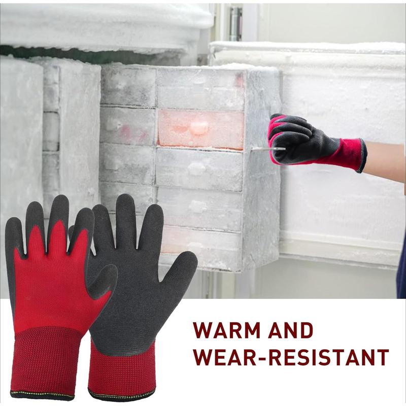 2 Pairs Winter Work Gloves for Men and Women, Freezer Gloves for Work Below Zero, Thermal Insulated,  Grip