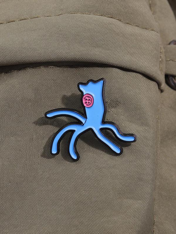 Cute Octopus Design Pins Brooch, Cartoon Animal Design Brooch, Fashion Clothes Accessories for Women & Men