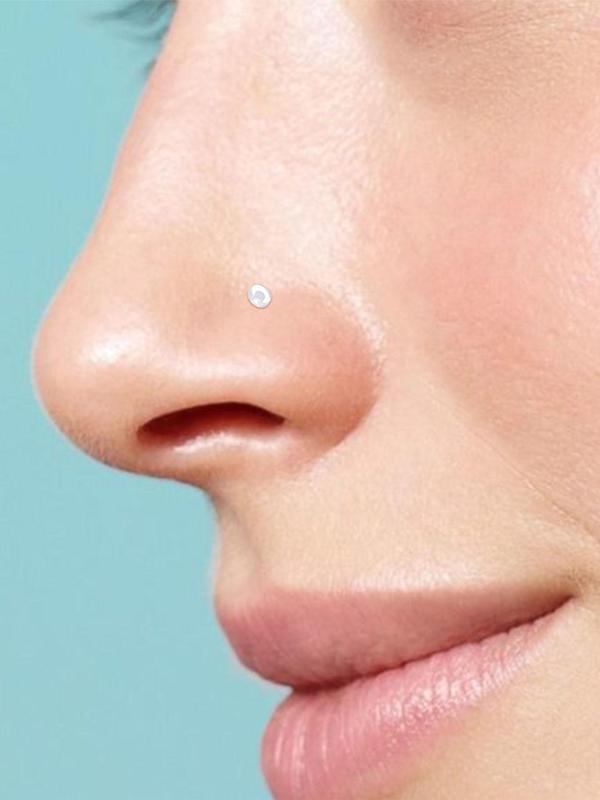 Clear Plastic Nose Studs, 18pcs Transparent Nose Rings for Work, Retainer Nose Piercing Body Jewelry for Men and Women, Fashion Accessories