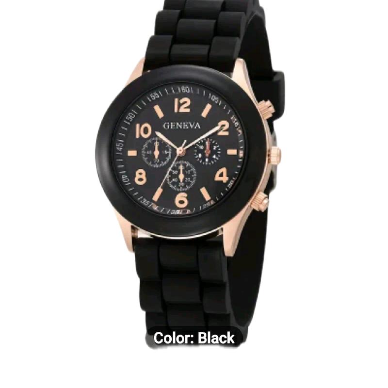 Candy Color Quartz Watch Triple Dial Round Silicone Sports Elegant Casual Wrist Watch For Women, Men, Teen Boys and Girls Variety of  Bright Luminous Colors, It has a Pointer and is Mechanical ( not self-winding) with A Non-Rechargeable Battery Casual