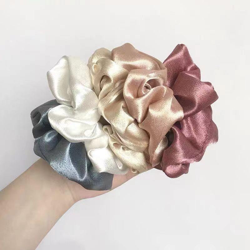 SuperNova Satin Silk Scrunchies for Women - Soft & Silky Hair Accessories, Elegant, Comfortable & Perfect for Curly or Straight Hair