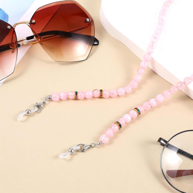 Women  Beaded Eyeglass Strap Holders, Eyewear Retainer Accessory Chain Sunglasses Lanyard Mask Holder