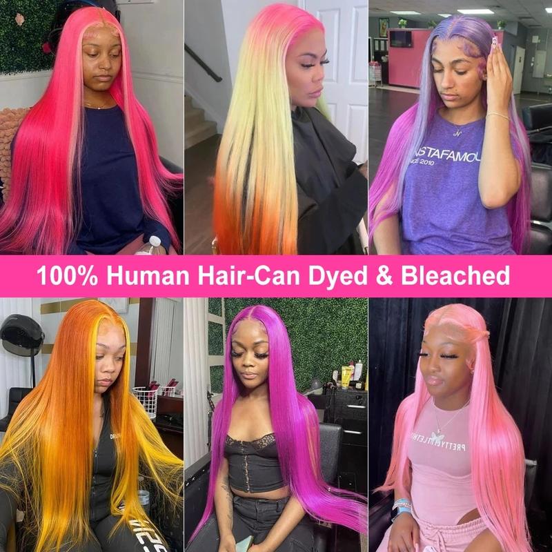 250% Density Blonde 613 13X6 HD Lace Frontal Wigs Pre plucked Lace Front Human Hair Wigs For Women 613 13X4 Straight Human Hair Wigs Can Be Dyed