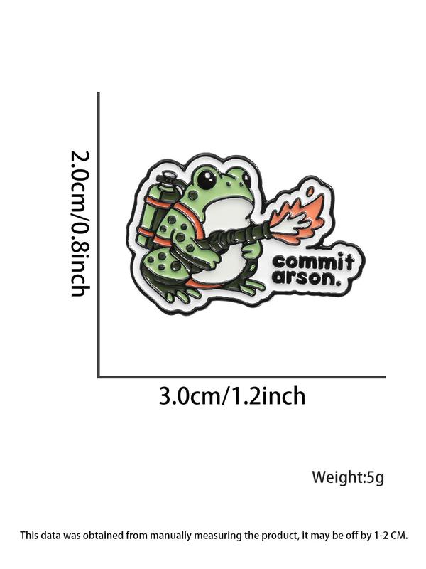 Cute Cartoon Frog Design Brooch, Fashion Alloy Badge for Daily Clothing Decor, Trendy All-match & Exquisite Brooch for Birthday Gift