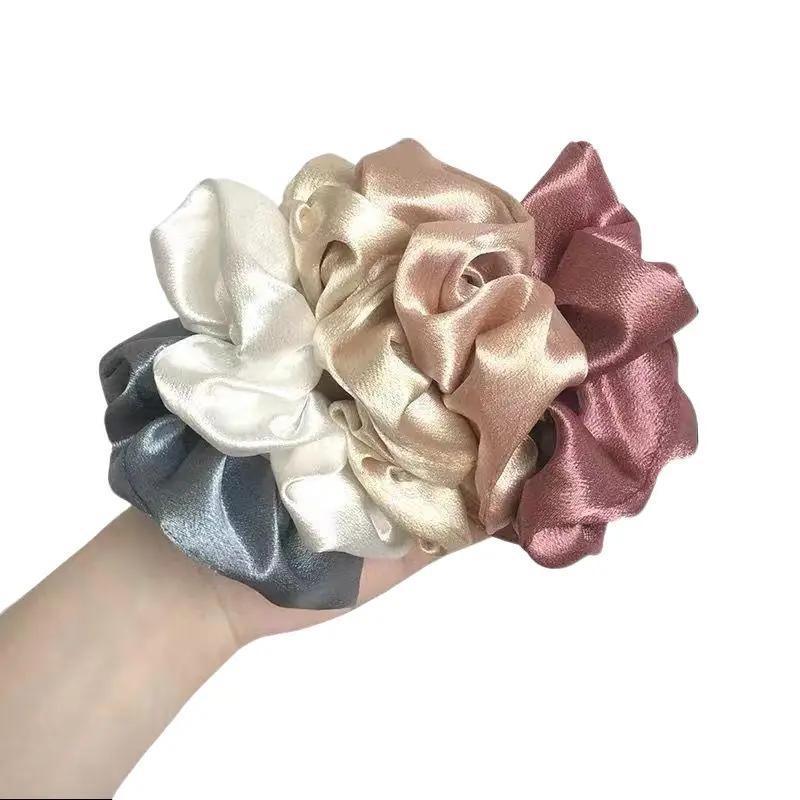 SuperNova Satin Silk Scrunchies for Women - Soft & Silky Hair Accessories, Elegant, Comfortable & Perfect for Curly or Straight Hair