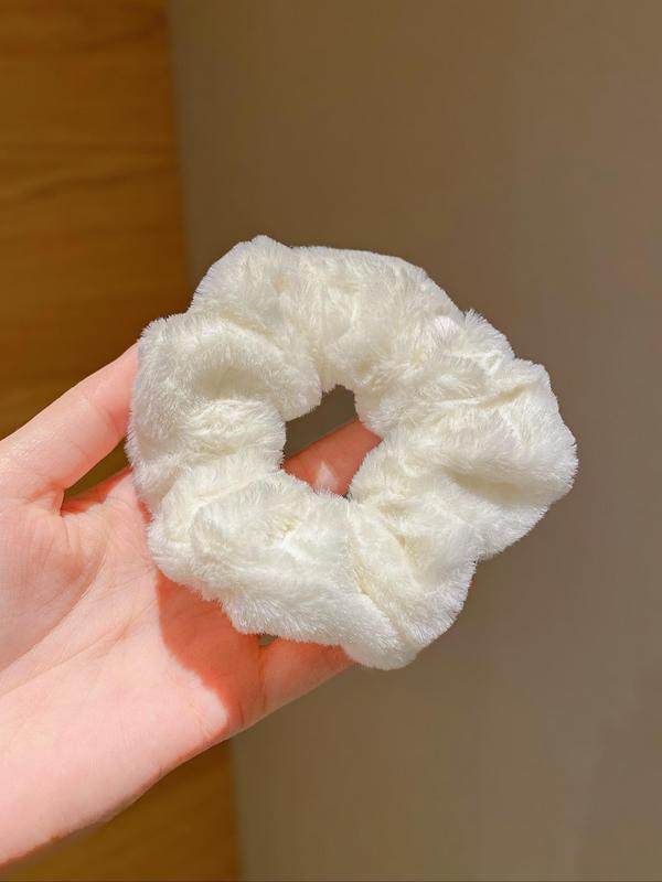Solid Color Hair Tie Set, Cute Hair Accessories for Women & Girls, Minimalist Headwear Suitable for Thick Hair, Fashion Hair Accessories for Party, Daily Clothing Decor