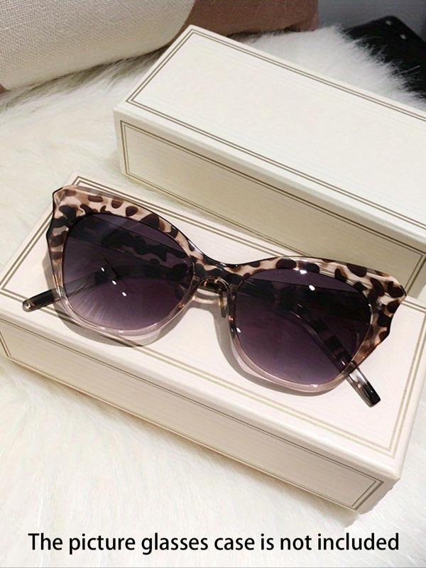 Vintage Cat Eye Frame Sunglasses for Everyday Use (1 Pair), Trendy Y2k Candy Zebra Stripe Color Sunglasses for Women & Men, Fashion Accessories for Outdoor Activities