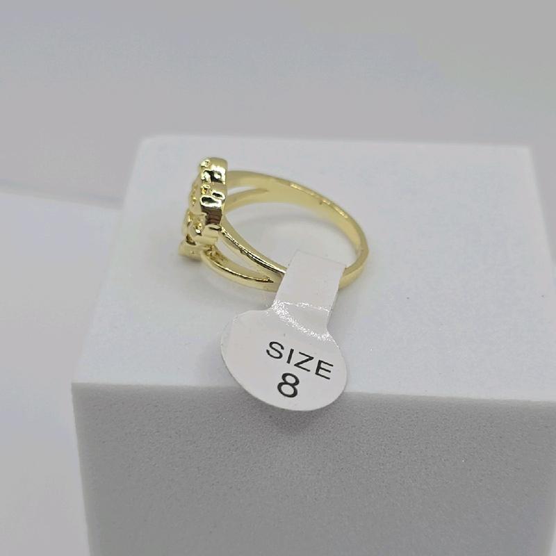 HEART fashion ring NUGGET style, beautiful style GOLD-PLATED size 7.8.9.10 available