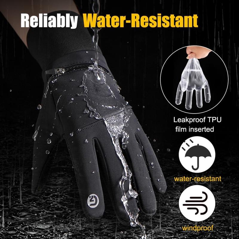 Winter Gloves for Men Women Waterproof Gloves,Touchscreen Gloves Thermal Snow Gloves for Running Cycling Driving