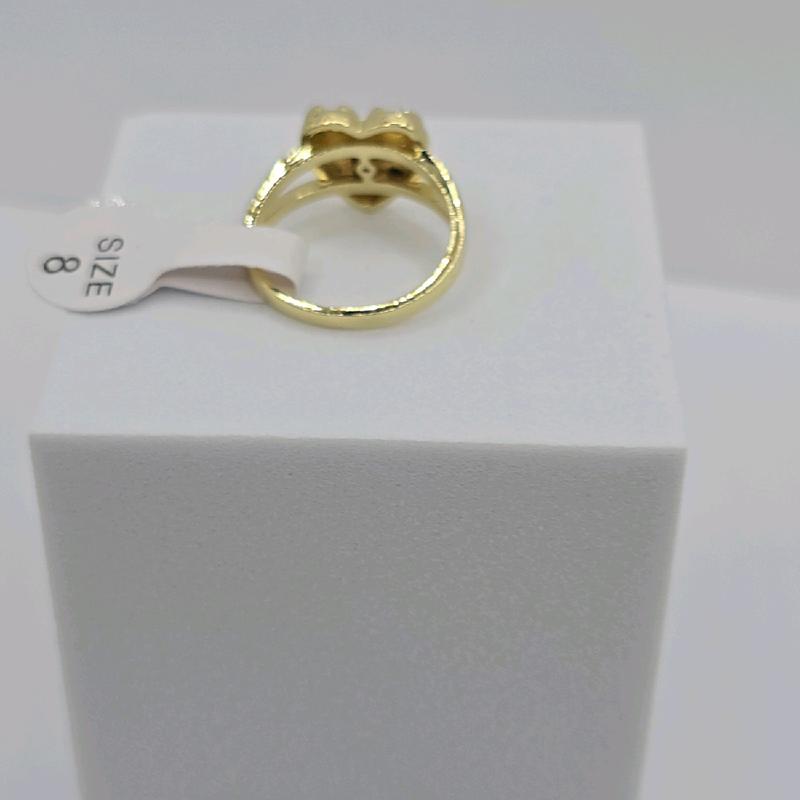 HEART fashion ring NUGGET style, beautiful style GOLD-PLATED size 7.8.9.10 available