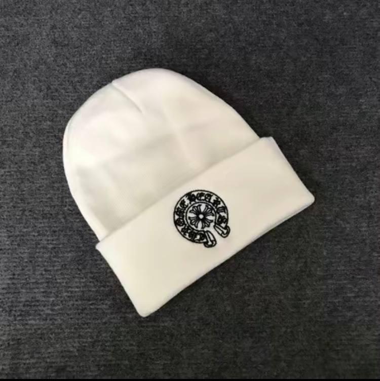 Chrome Hearts Simple Ins Style Beanie Hat for Men and Women with Letters Embroidery, Suitable for Autumn Street Wear and Outdoor Sports