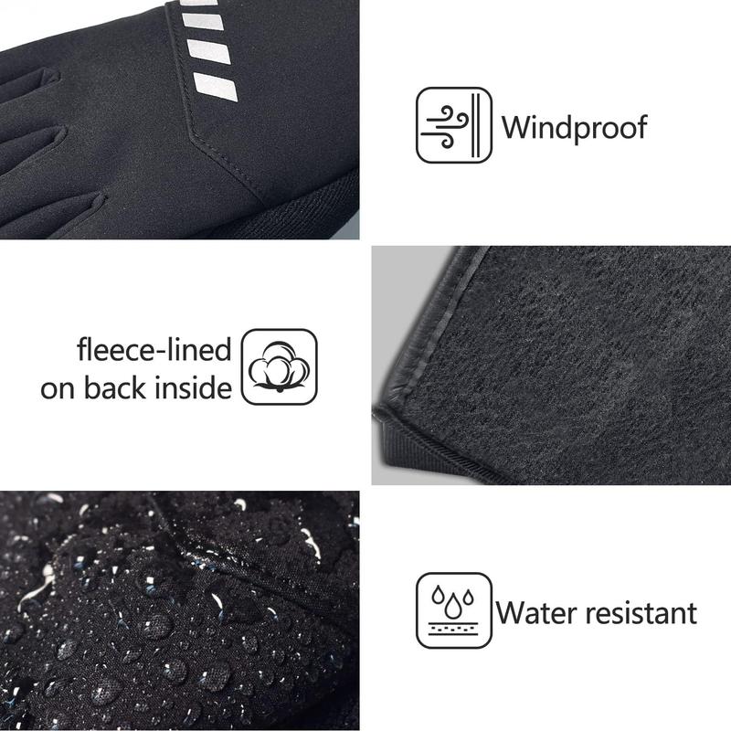 Winter Gloves for MenWaterproof Thermal Gloves Cold Weather Running Gloves for Men Women, Touchscreen Mens Winter Gloves for Running Cycling Hiking Driving