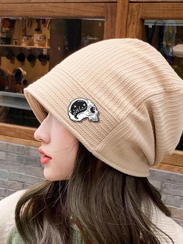 Cute Cartoon Animal & Skull Design Brooch, 4 Counts Fashion Alloy Accessories for Women & Men, Trendy Accessories for Party and Daily Life