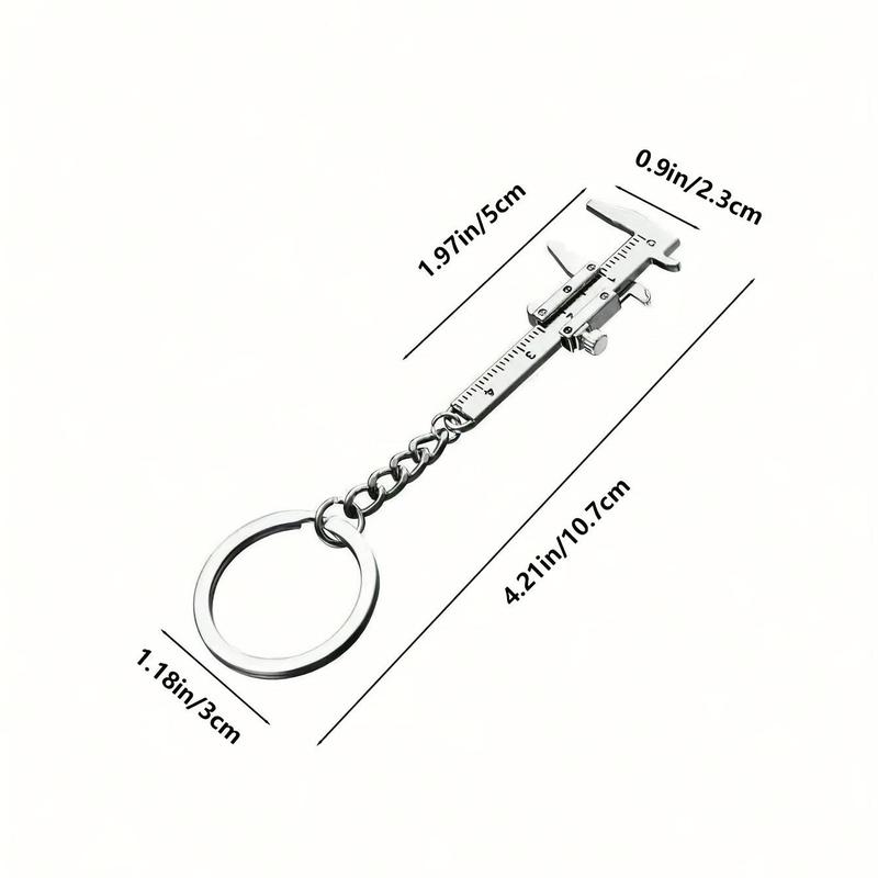 Portable Vernier Caliper Keychain, 0-40mm Precision Measurement Tool, Durable & Stylish Measuring Tool for Education, Engineering, DIY Projects