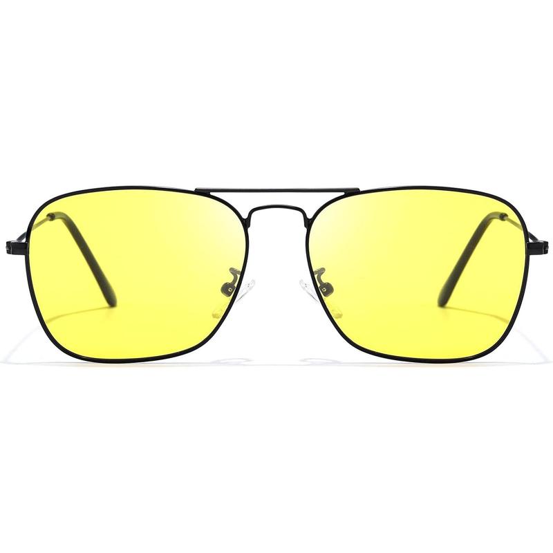 Night Driving Glasses for Men Women Anti Glare Night Vision Glasses with Polarized Yellow Lens for Night