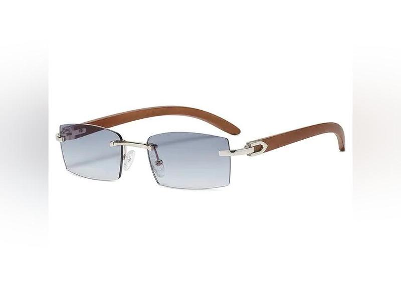 Rectangle Fashion Rimless Sunglasses