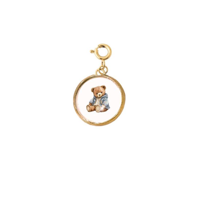 LOLO's Teddy Bear Round Charm: Style That Lasts a Lifetime!