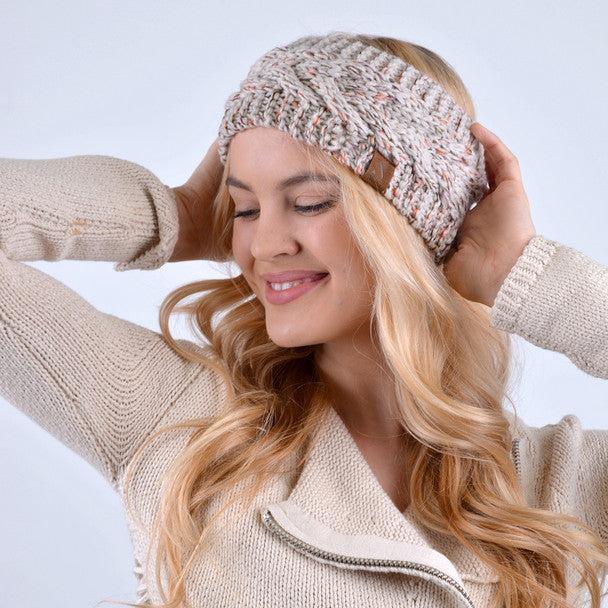 Women's Winter Head Band - Speckled Knit Winter