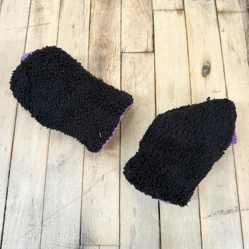 Hand Knit Convertible Mitten, Winter Unisex Gloves with Fleece Lining, Comfy and Warm Ski Gloves, Merino Wool, Texting Fingerless Gloves